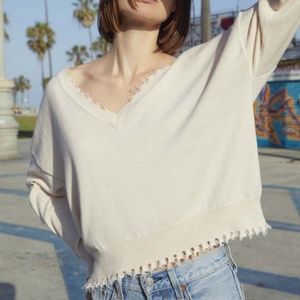 Nation LTD Jolie sweater SHOPBOP frayed edges